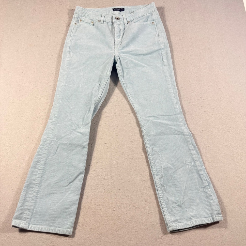 Vineyard Vines Light Blue Corduroy Pants Womens 28 Stretch Bootcut Fine Wale
